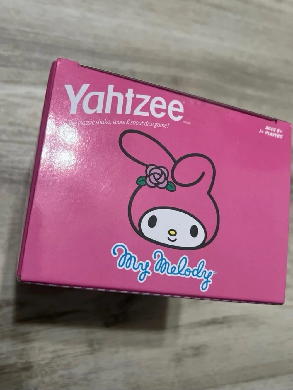My Melody Pink Collectible Yahtzee dice game